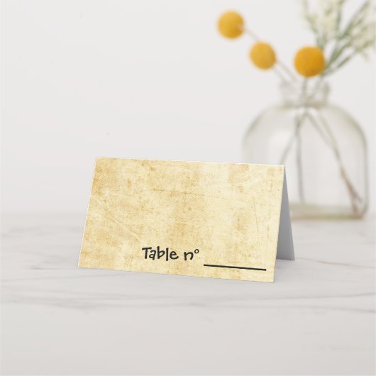 Carte De Placement Fleurs (Dos)