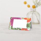 Carte De Placement Fleurs aquarelles (Devant)