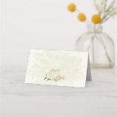 Carte De Placement Fleurs blanches d'ivoire mariage (Dos)