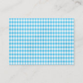 Carte De Placement Fleurs bleues et papillons (Dos)