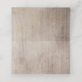 Carte De Placement Fleurs bourguignonnes Mariage en bois rustique Mas (Intérieur déplié)