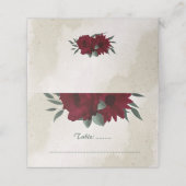 Carte De Placement Fleurs bourguignonnes verdure (Extérieur déplié)