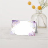 Carte De Placement Fleurs d'aquarelle du baptême (Dos)