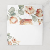 Carte De Placement Fleurs d'automne Elegant Mariage Boho (Extérieur déplié)