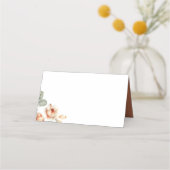 Carte De Placement Fleurs d'automne Elegant Mariage Boho (Devant)