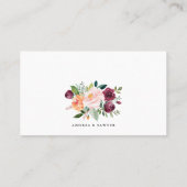 Carte De Placement Fleurs d'automne Mariage de automne Garland (Dos)