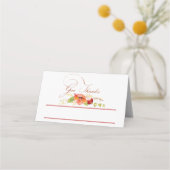 Carte De Placement Fleurs d'automne Remercier (Devant)