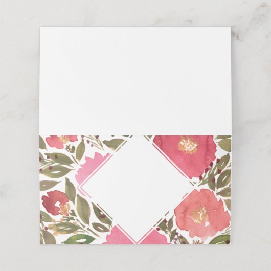 Carte De Placement Fleurs de fleurs (Extérieur déplié)