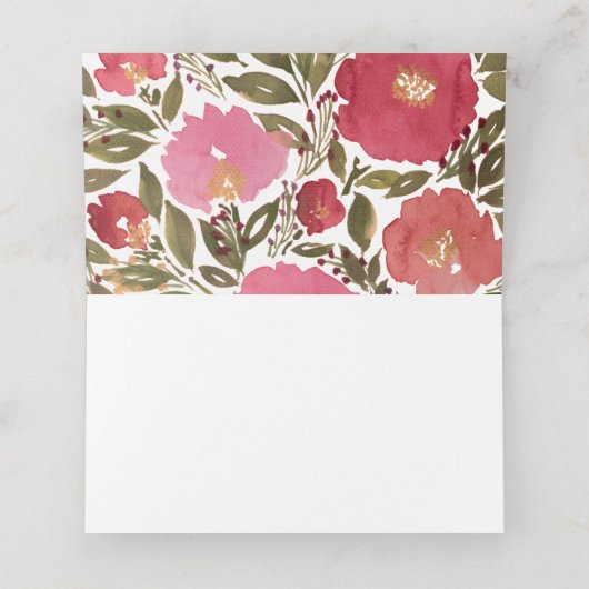 Carte De Placement Fleurs de fleurs (Intérieur déplié)