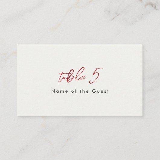 Carte De Placement Fleurs de fraises rouges sucrées Mariage (Dos)