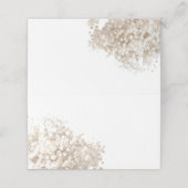 Carte De Placement fleurs de gypsophile blanche (Extérieur déplié)