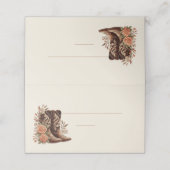 Carte De Placement Fleurs de l'Ouest du pays avec bottes de cowboy (Extérieur déplié)