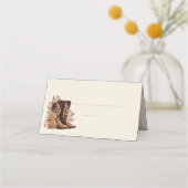 Carte De Placement Fleurs de l'Ouest du pays avec bottes de cowboy (Devant)