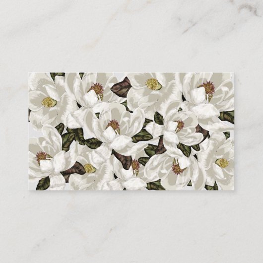 Carte De Placement Fleurs de Magnolia (Dos)