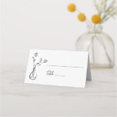 Carte De Placement Fleurs de mariage irrégulières Carte de lieu (Devant)