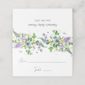 Carte de placement Fleurs de Narcisses et Fleurs S (Extérieur déplié)