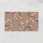 Carte De Placement Fleurs de printemps en fleurs de rose Mariage asia (Dos)