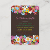 Carte De Placement Fleurs De Printemps Whimsical Jardin En Lieu Et Pl (Devant)
