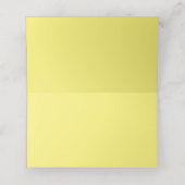 Carte De Placement Fleurs de rose jaune escorte fleurie romantique (Intérieur déplié)