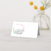 Carte De Placement Fleurs d'éléphant Bleu (Dos)