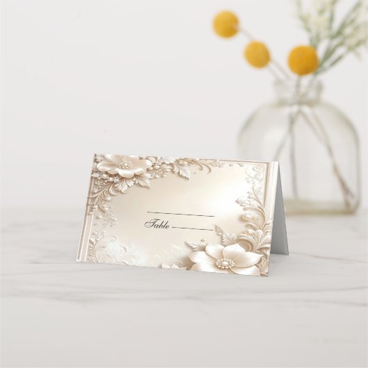 Carte de Placement Fleurs d'Ivoire (Devant)