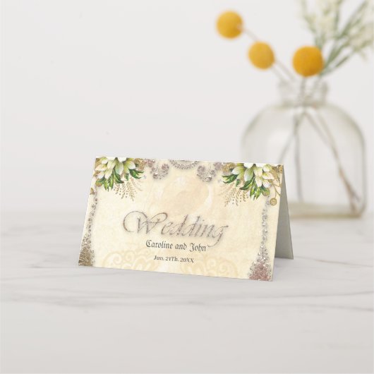 Carte De Placement Fleurs douces (Dos)