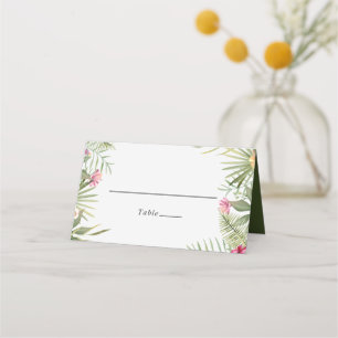 Carte De Placement Fleurs exotiques