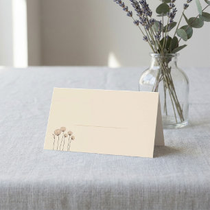 Carte De Placement Fleurs modernes nom d'hôte