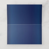 Carte De Placement Fleurs orange sur bleu marine (Intérieur déplié)