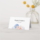 Carte De Placement Fleurs Pastel Hydrangea (Dos)