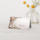 Carte de Placement Fleurs Rose Pâle et Blanches (Dos)