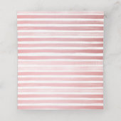 Carte De Placement Fleurs roses Mariage Bohème Chic Plan de table Pli (Intérieur déplié)