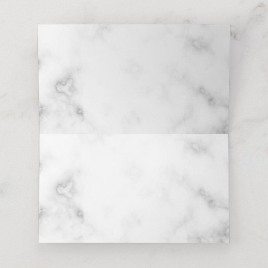 Carte De Placement Fleurs Roses Sur Marbre (Intérieur déplié)