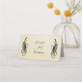 Carte De Placement Fleurs sauvages & Calligraphie - Blé (Dos)