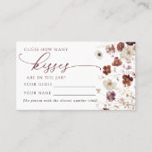 Carte De Placement Fleurs sauvages d'automne Combien de baisers Douch (Devant)