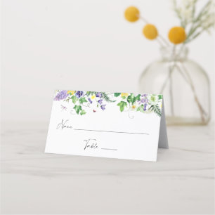 Carte de placement Fleurs sauvages et jonquilles r