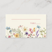 Carte De Placement Fleurs sauvages fleurs sauvages Mariage floral (Devant)
