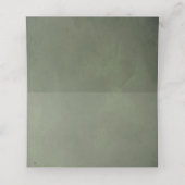 Carte De Placement Fleurs séchées et pampas herbe tachée vert (Intérieur déplié)