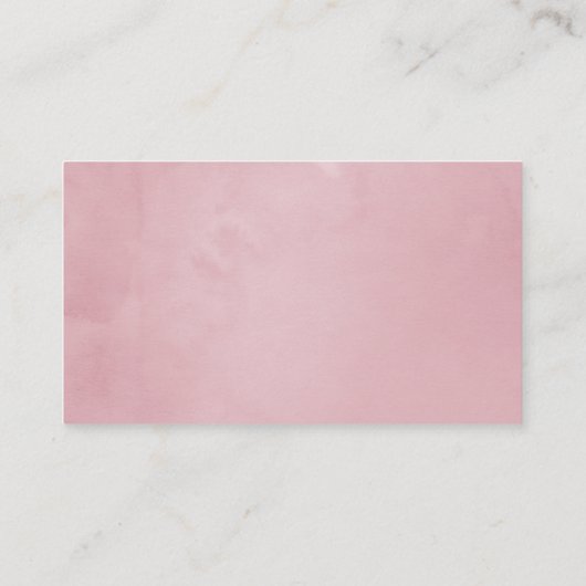 Carte De Placement Fleurs tropicales rose et or (Dos)