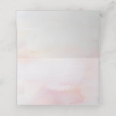 Carte De Placement Fleurs tropicales roses Mariage de plage (Intérieur déplié)