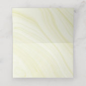 Carte De Placement fleurs vert émeraude or marbre géométrique (Intérieur déplié)