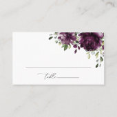 Carte De Placement Fleurs violettes, Fleurs de prunes, Boho, Mariage  (Devant)