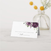 Carte De Placement Fleurs violettes, fleurs de prunier, Boho, mariage (Devant)