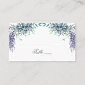 Carte De Placement Fleurs violettes. Mariage fleurie du jardin. Lavan (Devant)