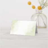 Carte De Placement fleurs violettes vert feuilles (Dos)