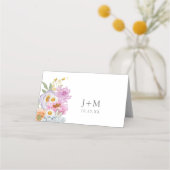 Carte De Placement Fleurs Vives et Audacieuses (Dos)