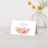 Carte De Placement Fleurs vives Festives Fête des mariées d'agrumes f (Dos)