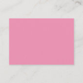 Carte De Placement Flocon de neige blanc sur Pink Winter Wedding Cart (Dos)