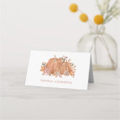 Carte De Placement Floraison d'automne (Dos)