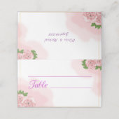 Carte De Placement Floral (Extérieur déplié)